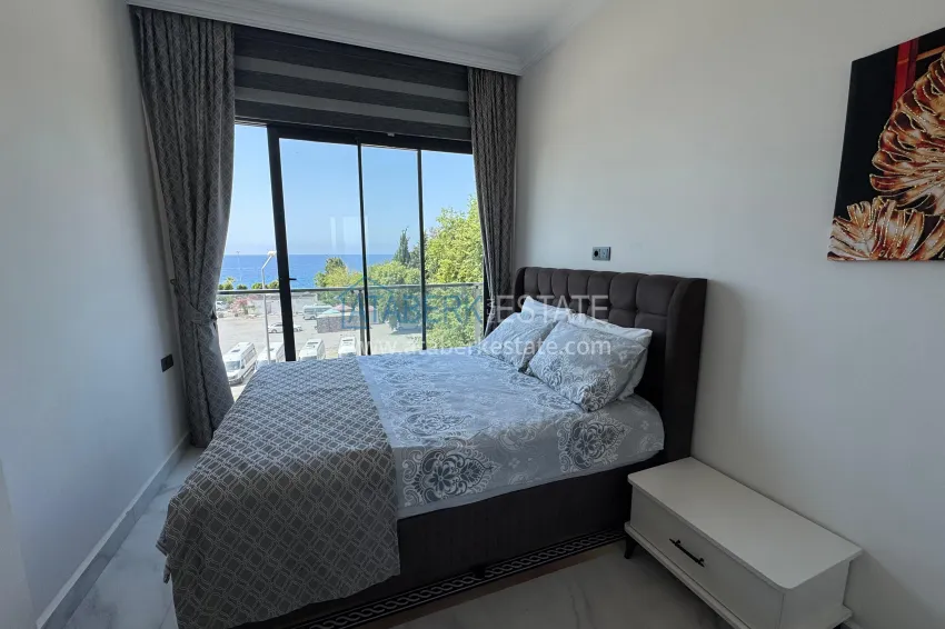 Purchase One bedroom apartment with furniture and sea view at a bargain price — Kargicak, Alanya 10 