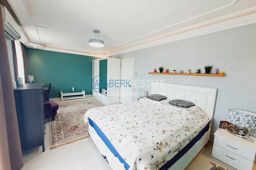 Purchase  3+1 duplex with furniture in a comfortable complex — Alanya, Oba district 9 