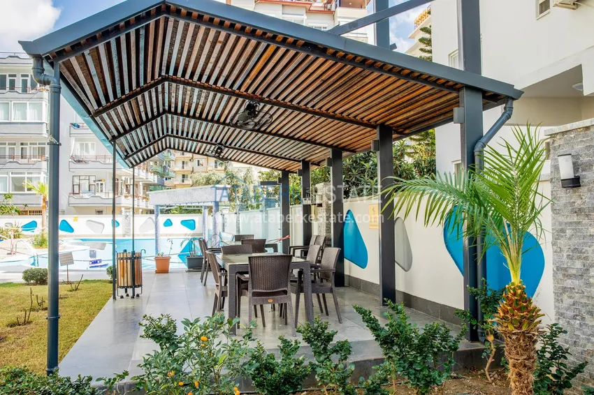 Furnished 2+1 apartment in a comfort-class complex — Alanya center, Cleopatra beach area 13