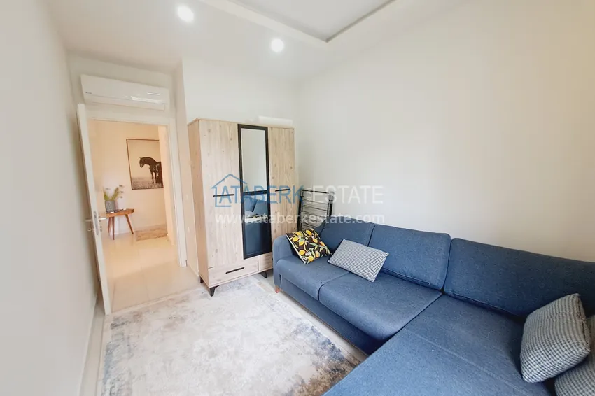 Purchase Turnkey 1+1 apartment with garden view in a hotel-type complex — Alanya, Mahmutlar district 9 