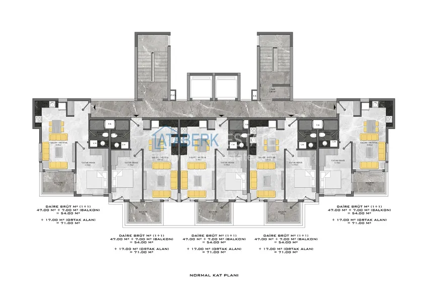 Buy cheap 1+1 apartment from an investor in a complex under construction — Alanya, Kestel district 1 
