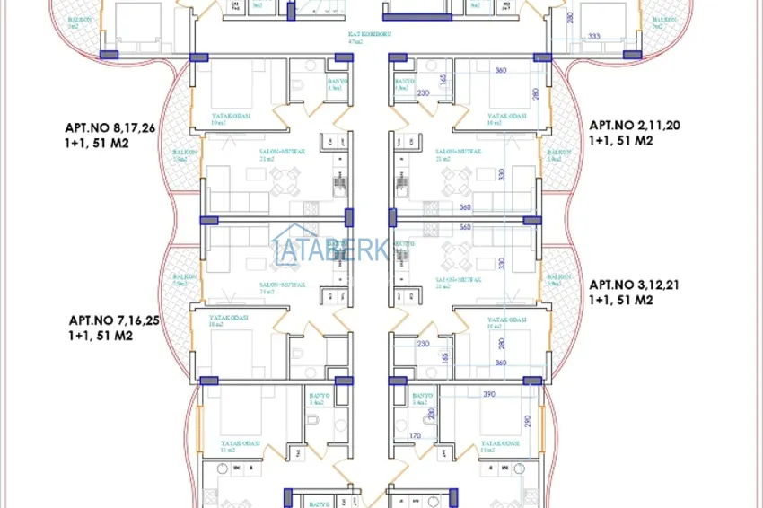 Buy cheap 1+1 apartment with a fine finish in Alanya - Oba district 1 