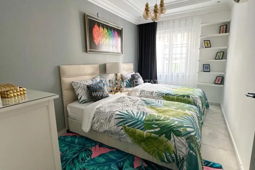 Purchase  Furnished apartment 2+1 in Oba area - only 350 meters to the sea, suitable for residence permit 14 