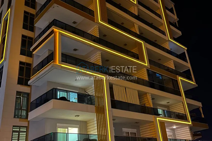 Purchase Apartment for rent in Alanya, Tosmur area - furnished, spacious terrace, luxury complex, 250 m beach 14