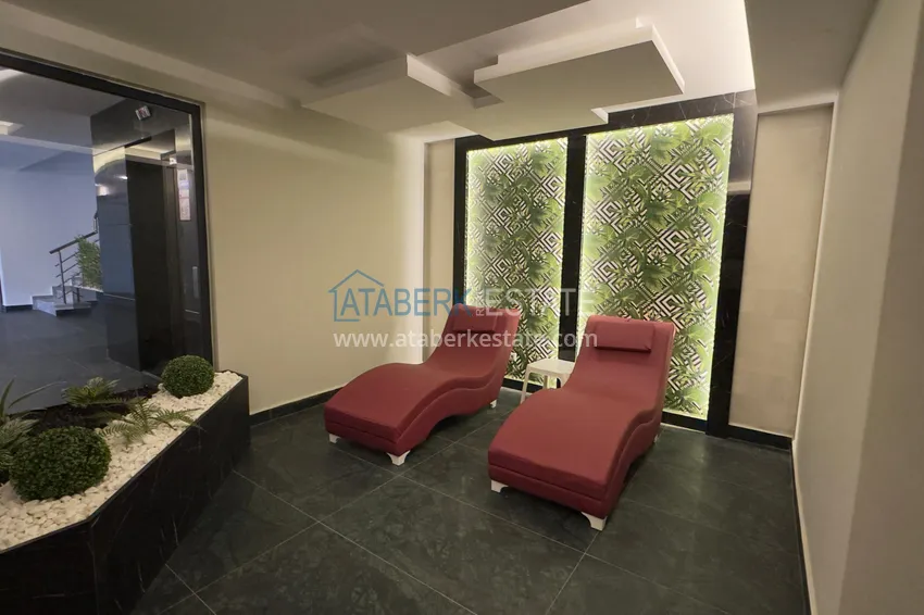 Apartment 1+1 with finishing in the prestigious neighborhood of Oba 15