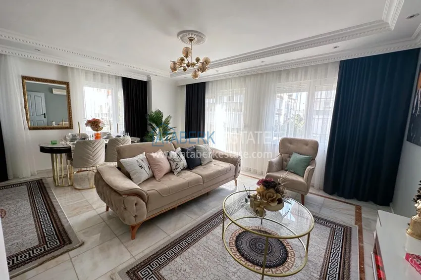 Purchase  Furnished apartment 2+1 in Oba area - only 350 meters to the sea, suitable for residence permit 2 