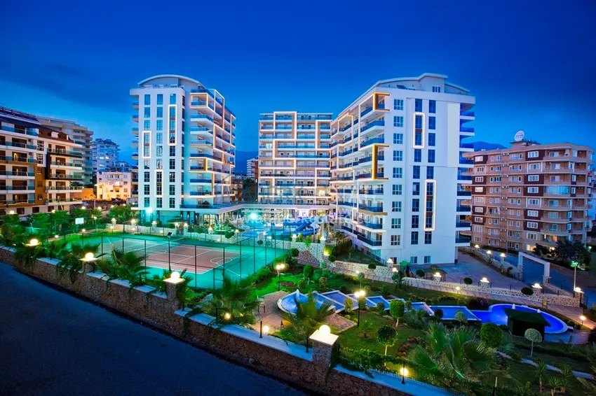 Apartment for rent in Alanya, Tosmur area - furnished, spacious terrace, luxury complex, 250 m beach 2