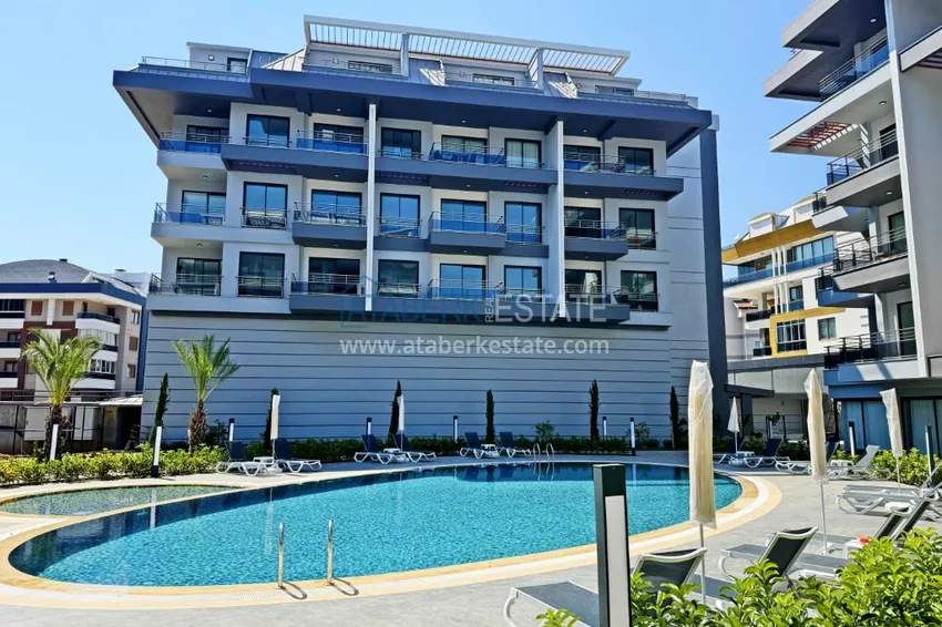 Apartment 1+1 with finishing in the prestigious neighborhood of Oba 2