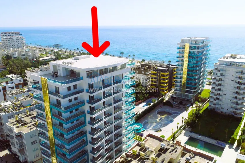 Turnkey studio apartment in a complex on the first beach - Alanya, Mahmutlar district 3