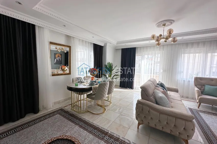 Purchase  Furnished apartment 2+1 in Oba area - only 350 meters to the sea, suitable for residence permit 6 