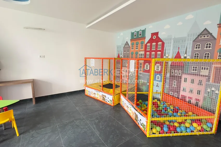 Apartment 1+1 with finishing in the prestigious neighborhood of Oba 9