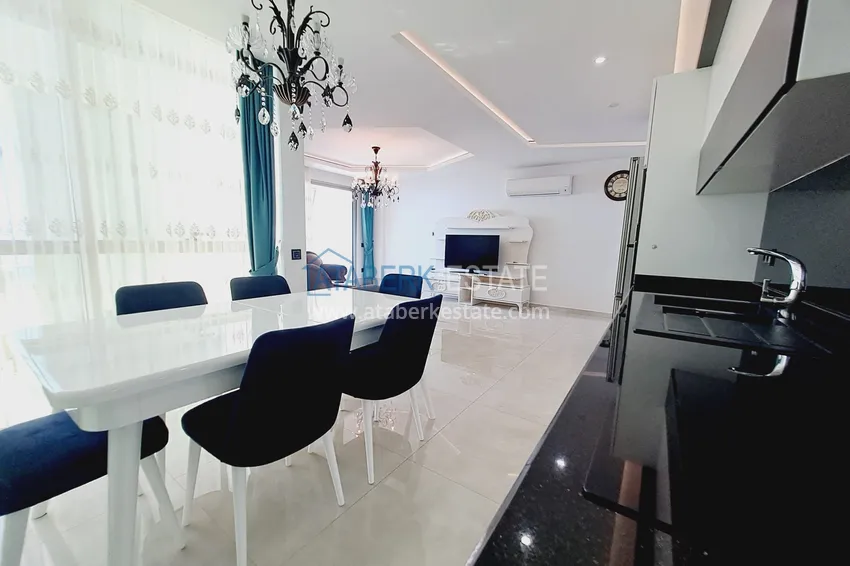 Purchase  Luxury View Apartment with furniture and open terrace - Kargycak, first coastline 12 