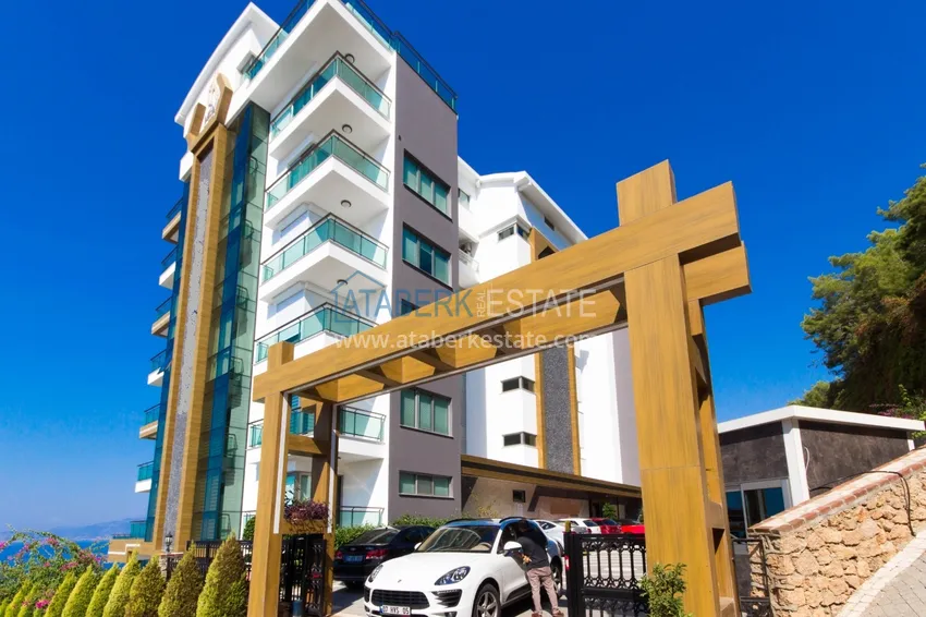 Luxury View Apartment with furniture and open terrace - Kargycak, first coastline 12 