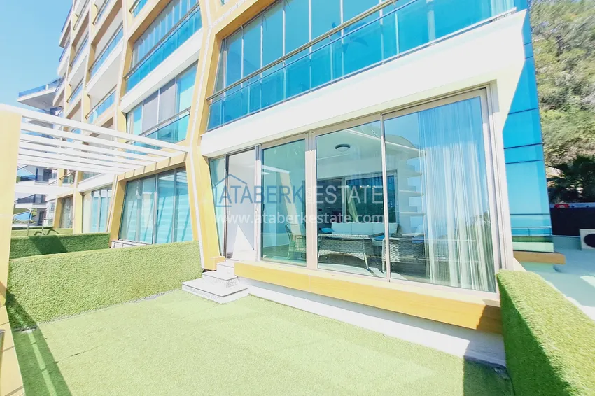 Purchase  Luxury View Apartment with furniture and open terrace - Kargycak, first coastline 1 