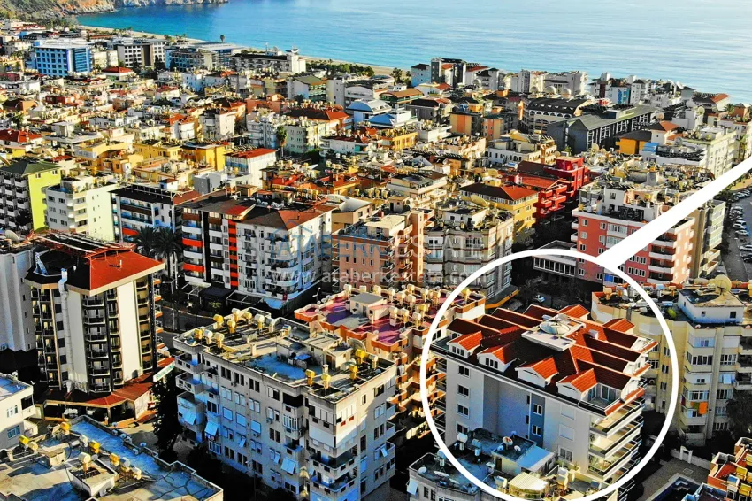 Apartment 1+1 furnished 250 meters from the sea - the center of Alanya, Cleopatra Beach area 1