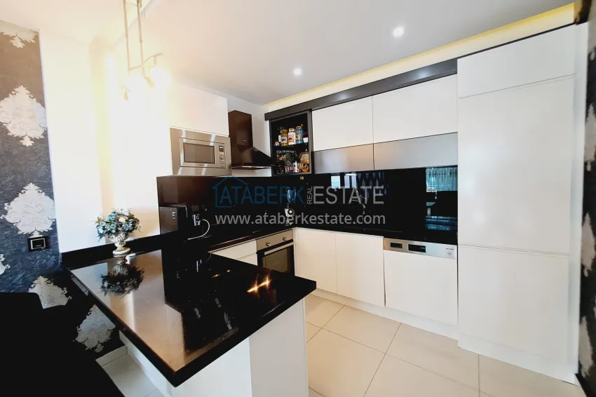 Purchase Furnished apartment 1+1 with sea view in luxury complex - Kargycak, first coast line 4