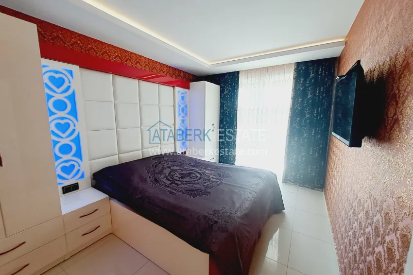 Purchase Furnished apartment 1+1 with sea view in luxury complex - Kargycak, first coast line 9