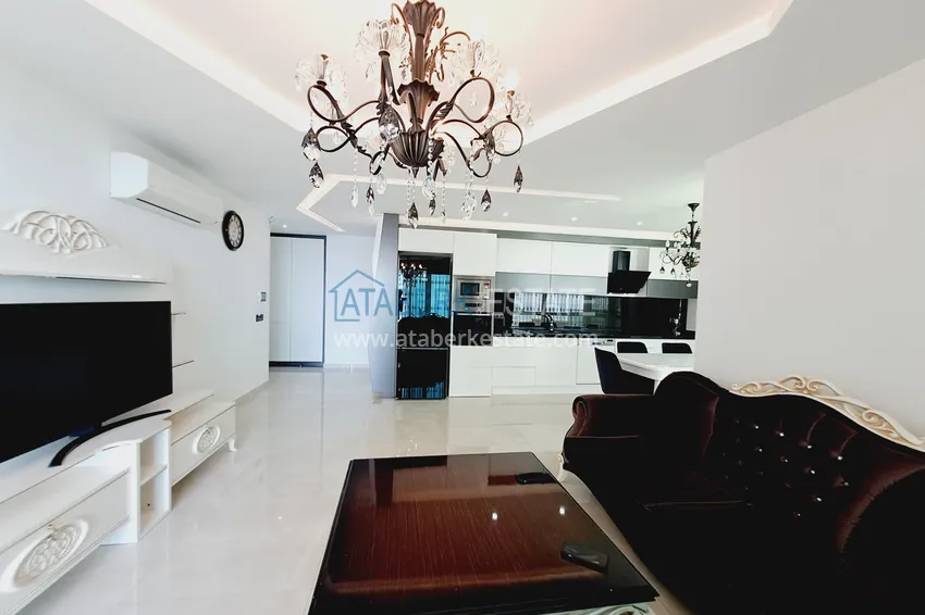 Purchase  Luxury View Apartment with furniture and open terrace - Kargycak, first coastline 9 