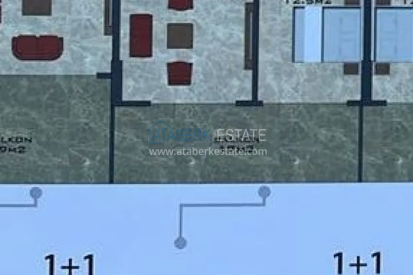 Buy cheap Furnished apartment 1+1 with sea view in luxury complex - Kargycak, first coast line 1