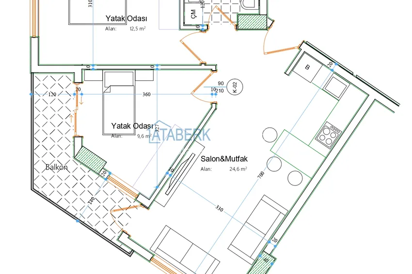 Buy cheap Investment project at the start of sales in the center of Alanya - 300 meters to Cleopatra beach 6 