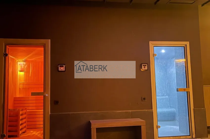 Stylish duplex-penthouse 3+1 with private sauna - Antalya, Konyaalti area 25 