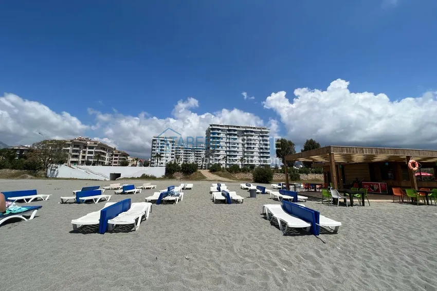 Two-bedroom apartment with furniture on the beachfront in Tosmur - suitable for residence permit 13 