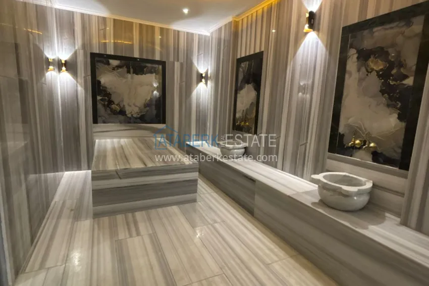 Modern 1+1 apartment with panoramic views in the heart of Mahmutlar - just 120 meters from the beach. 15 