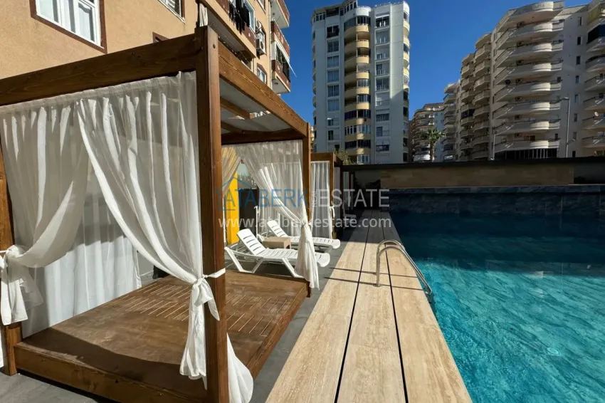 Modern 1+1 apartment with panoramic views in the heart of Mahmutlar - just 120 meters from the beach. 5 