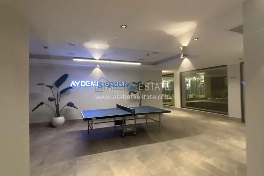 Modern 1+1 apartment with panoramic views in the heart of Mahmutlar - just 120 meters from the beach. 10 