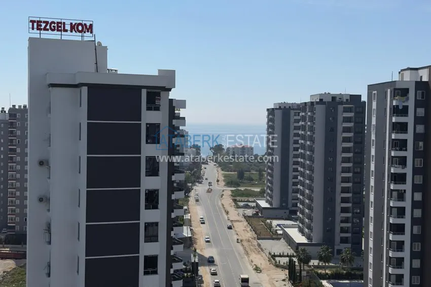 Purchase  1+1 apartment with sea view and quality finishes - Mersin, Tezje district 10 