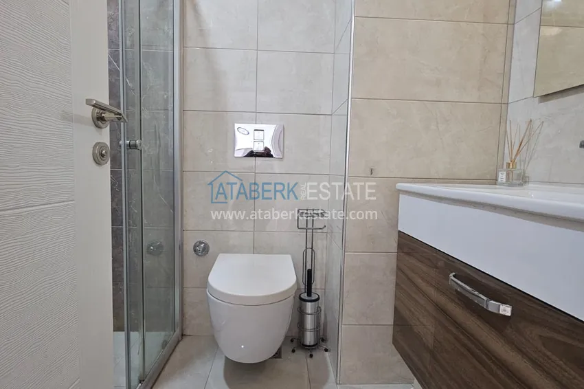 Purchase 1+1 apartment with furniture and mountain views in a luxury complex — Alanya, Mahmutlar 11 