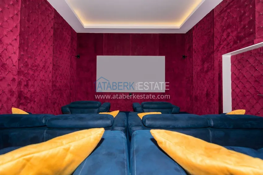 1+1 apartment with furniture and mountain views in a luxury complex — Alanya, Mahmutlar 12 