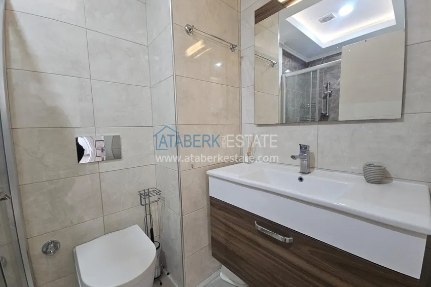 Purchase 1+1 apartment with furniture and mountain views in a luxury complex — Alanya, Mahmutlar 13 