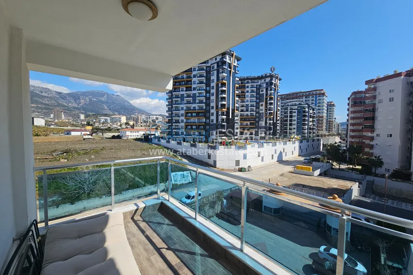 Purchase 1+1 apartment with furniture and mountain views in a luxury complex — Alanya, Mahmutlar 15 