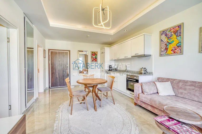 Purchase  Apartment in Mahmutlar, one bedroom apartment with furniture and open mountain view 1 