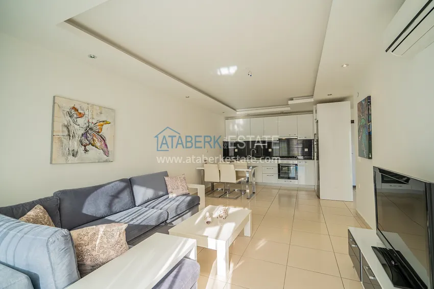 Purchase  Furnished apartment 1+1 in a complex with rich infrastructure - Alanya, Oba district 6 