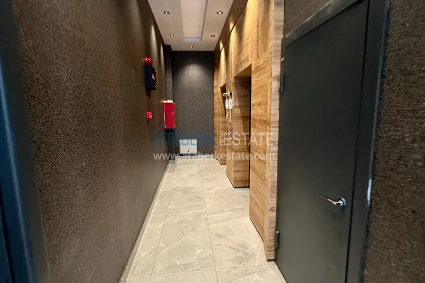 1+1 apartment with sea view and quality finishes - Mersin, Tezje district 7 