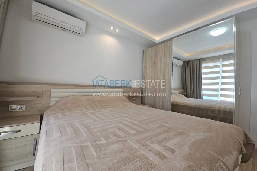 Purchase 1+1 apartment with furniture and mountain views in a luxury complex — Alanya, Mahmutlar 9 