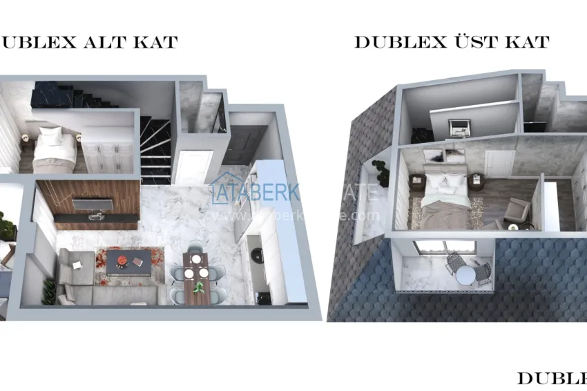 Buy cheap Penthouse duplex 2+1 with finishing and mountain views - Mahmutlar, Alanya 1 