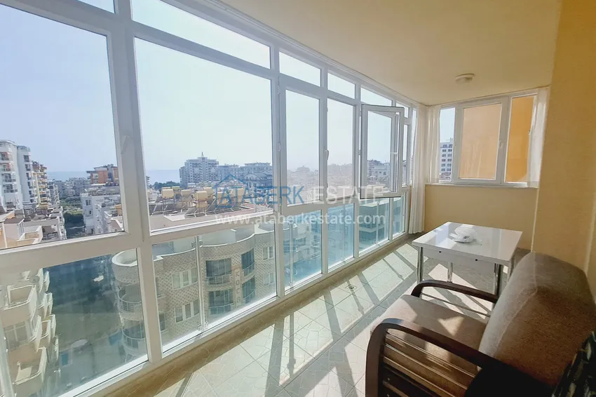Purchase  Apartment 1+1 with furniture, sea view and glazed balcony - Alanya, Mahmutlar district 10 