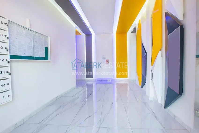 Apartment 1+1 furnished with mountain view - Alanya, Mahmutlar area 12 