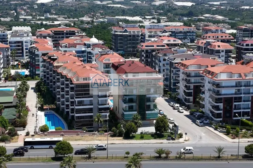 Apartment 2+1 with furniture and glazed balcony - first beach, Kestel district, Alanya 1 