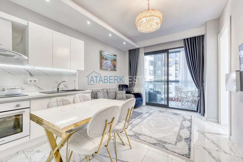 Purchase Cozy apartment 1+1 with furniture, glazed balcony and mountain view - Mahmutlar, Alanya 2 