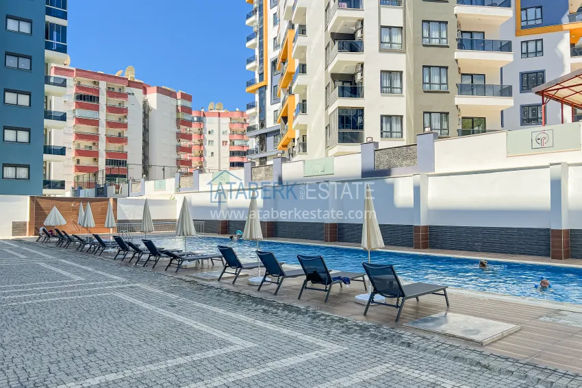 Cozy apartment 1+1 with furniture, glazed balcony and mountain view - Mahmutlar, Alanya 4 