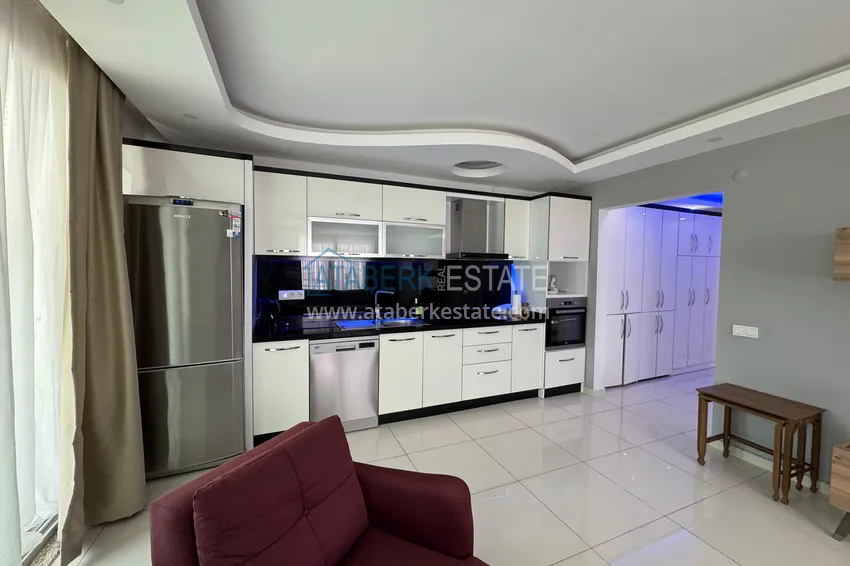 Purchase  Apartment 2+1 with furniture and glazed balcony - first beach, Kestel district, Alanya 8 