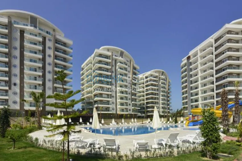 Studio apartment with furniture in a complex with hotel infrastructure - Alanya, Avsallar area 1 
