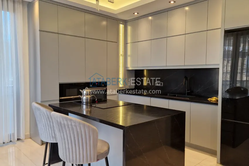 Purchase  View three-storey furnished villa in Kargycak, Alanya - suitable for citizenship 6 