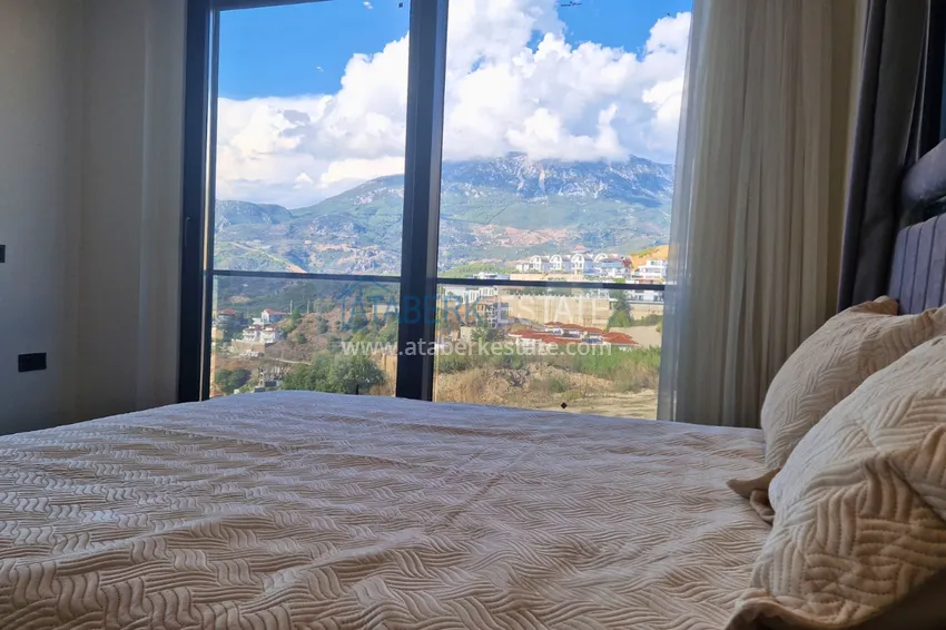 Purchase  View three-storey furnished villa in Kargycak, Alanya - suitable for citizenship 10 