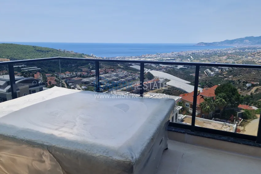 Purchase  View three-storey furnished villa in Kargycak, Alanya - suitable for citizenship 21 