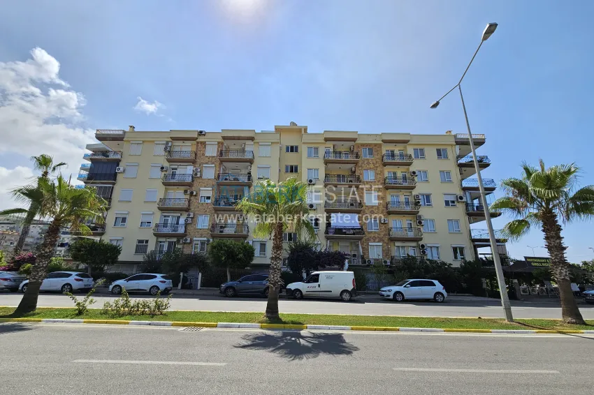 Two-bedroom apartment with furniture and sea view - first coastal apartment, Kestel Alanya 12 